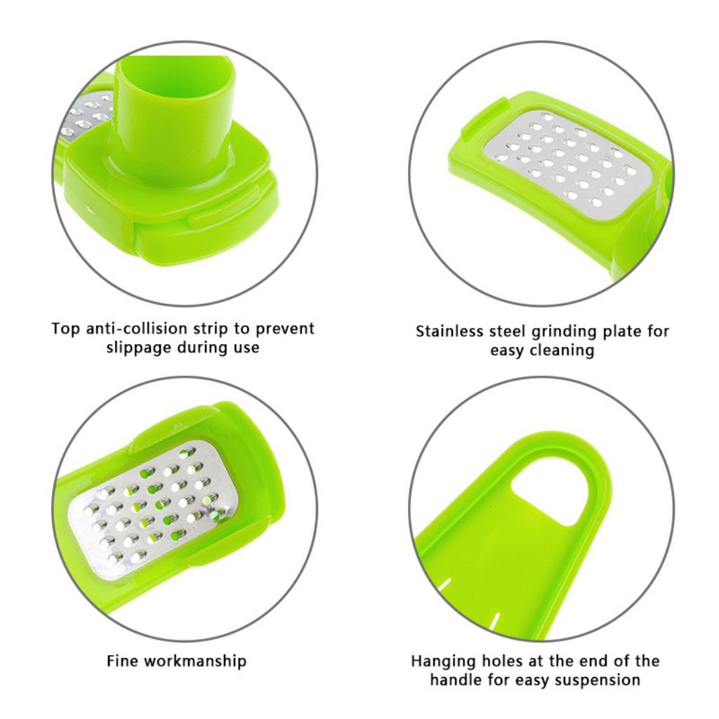 5pcs Multi-Functional Garlic Press, Ginger Grinder, Grater, Slicer, Cutter - Premium Kitchen Cooking Tool Utensils with Easy Planer
