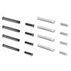 Set of 4pcs Quality Metal Screws for 25mm Thickness Computer Fan Flat Head Mount Quality Computer Replacement Screws
