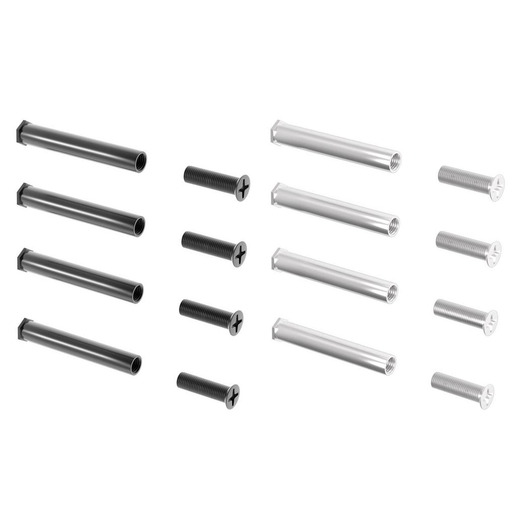 Set of 4pcs Quality Metal Screws for 25mm Thickness Computer Fan Flat Head Mount Quality Computer Replacement Screws