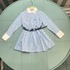 Korean Style Striped Shirt Dress - Spring/Summer Collection for Energetic Girls