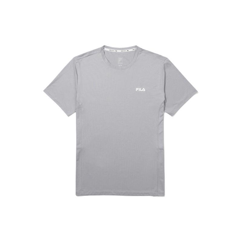 FILA T Shirts Men s Gray Crew Neck Moderate Straight Fit FS2RSF2201M-LML M