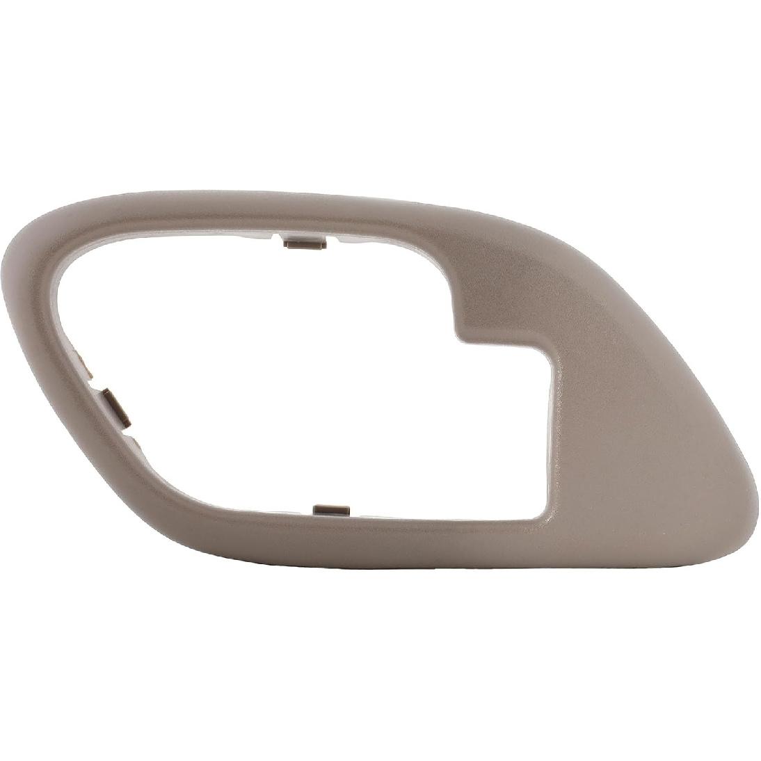 LUJUNTEC Door Handle Trim Bezel Cover – Beige Interior Front Left Driver Side 1pc – Fits 1999-2000 for Cadillac Escalade, 1995-1999 for Chevrolet