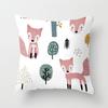 Cartoon Fox Animal Car Pillowcase Polyester Cushion Covers for Living Room Throw Pillow Case 45*45 Sofa Decoration