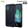 Für Nokia G11 / G21 MOFI Gentleness Series Gebürstete Textur Kohlefaser Weiche TPU Hülle