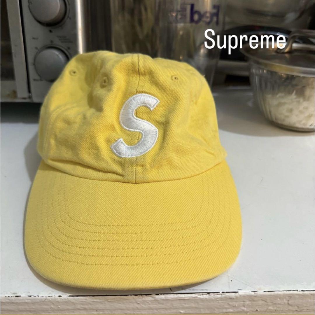 

[USED] Supreme Yellow S Logo Cap