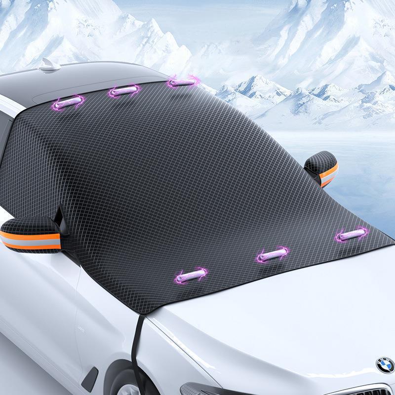 Thickened Moisture-Proof Magnetic Oxford Cloth Winter Car Snow Shield for Front Windshield
