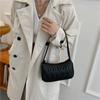 Pu Leather Fashion Ladies Shoulder Bag New Underarm Bag Solid Color Shoulder Small Square Bag Handbag Bolsos Para Mujer