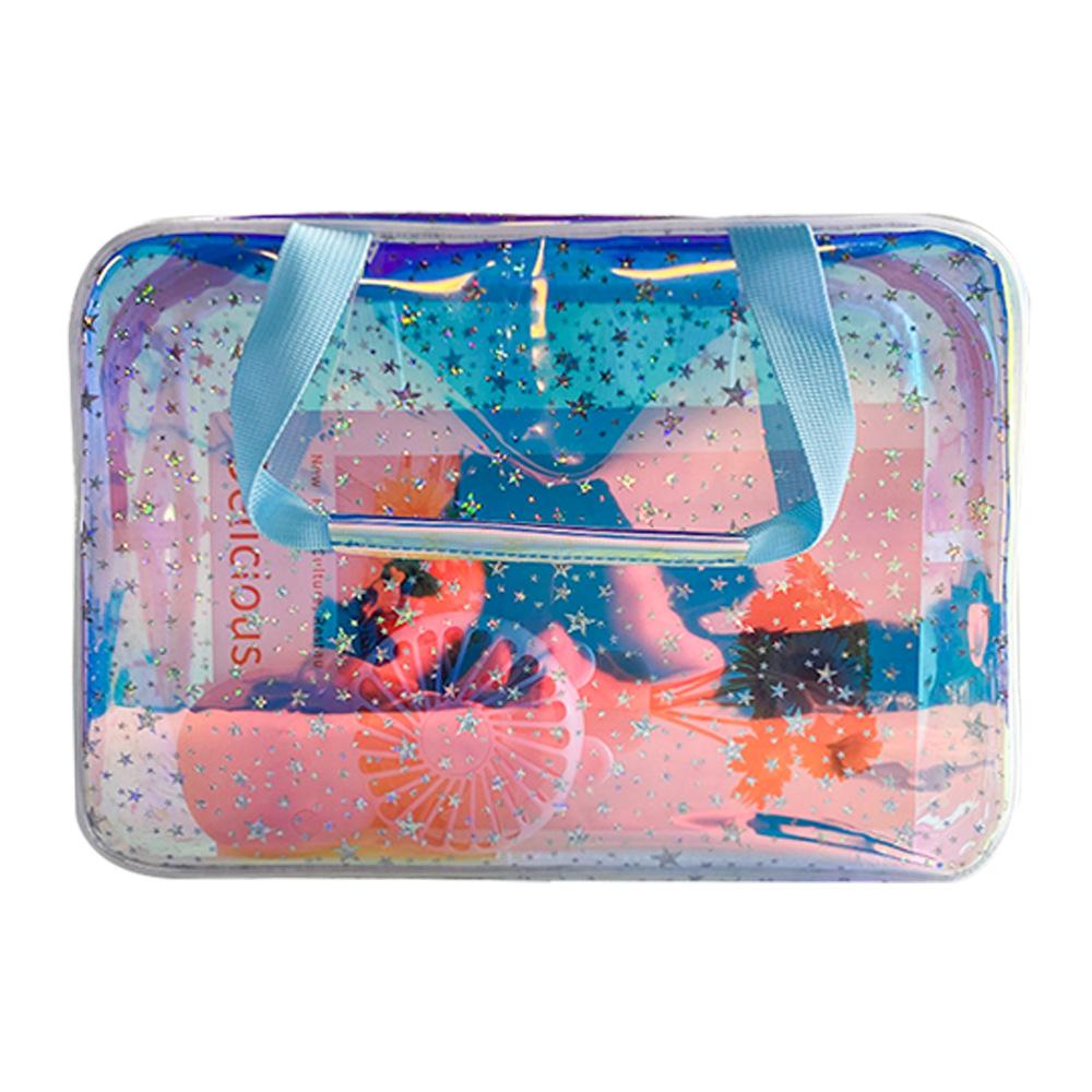 

Washbasin bag large-capacity travel zipper handbag star makeup bag, storage bag