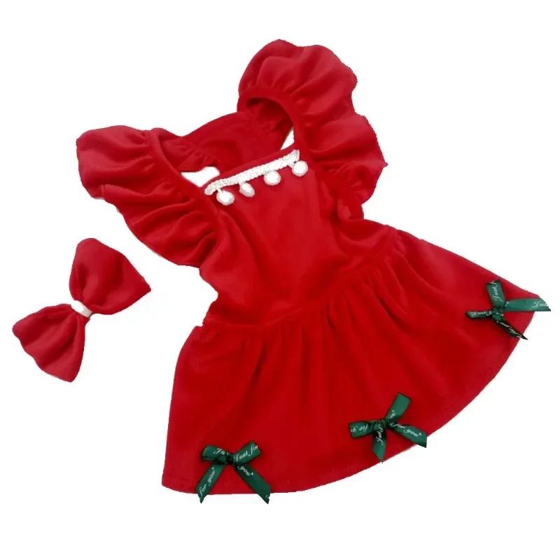 Christmas Pet Dresses for Dog Comfortable Cat Dog Skirts Plush Sweet Pet Puppy Skirts Skin Friendly Dog Dresses Pet Accessories