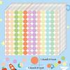 Multi-size Round Color Dot Adhesive Labels for Handwriting & Sealing