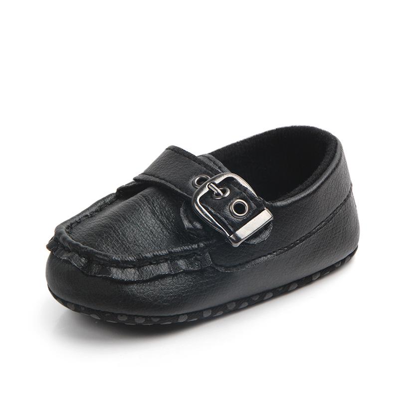 2024 New Baby Shoes PU Leather Boy Girl Shoes Casual Classical Non-slip Soft-sole Infant Toddler First Walkers Baptism Shoes