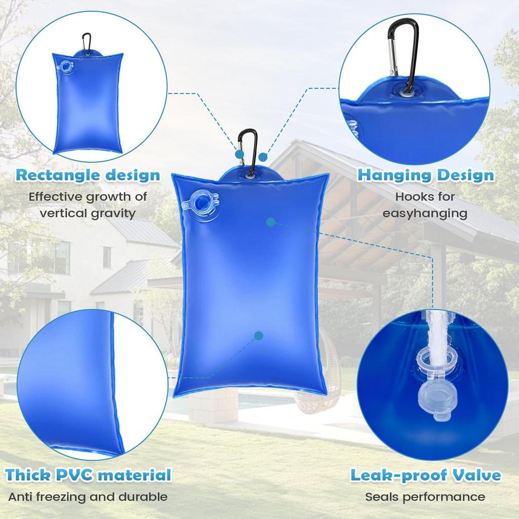 Pool Weights Heavy Duty Leak-Proof Spa Accessories 10 Pieces Swimming Pool Cover Tarp Weights For Hot Tub Storm Daily Home