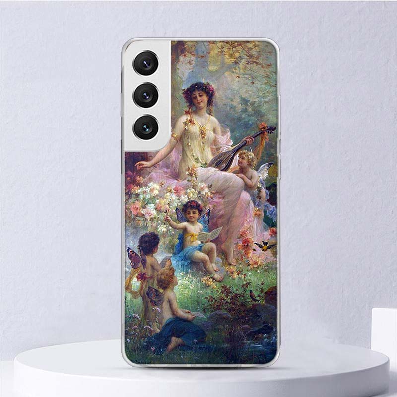 Malerei Kunst Renaissance Weiche Hülle Für Samsung Galaxy M12 M21 M30S M31 M32 M51 M52 Handyhülle Note 8 9 10 + 20 Ultra J4 J6 Plus J8