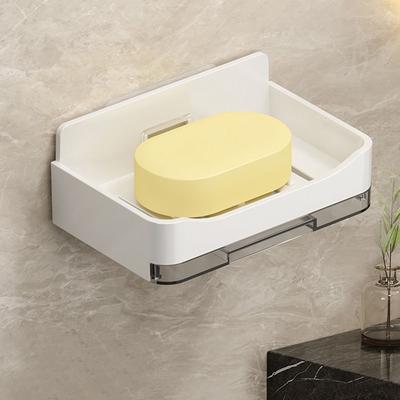 Jabonera de pared de ABS, moderna, para baño, cocina y fregadero