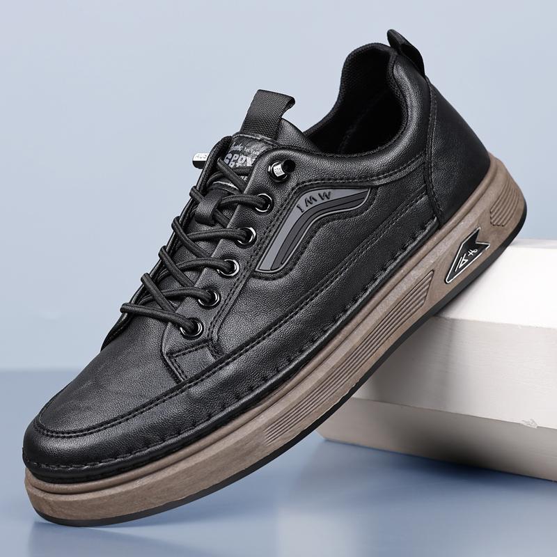 

Men S Shoes Pu Leather Waterproof Working Casual Shoes JZ-GH810 44 чёрный