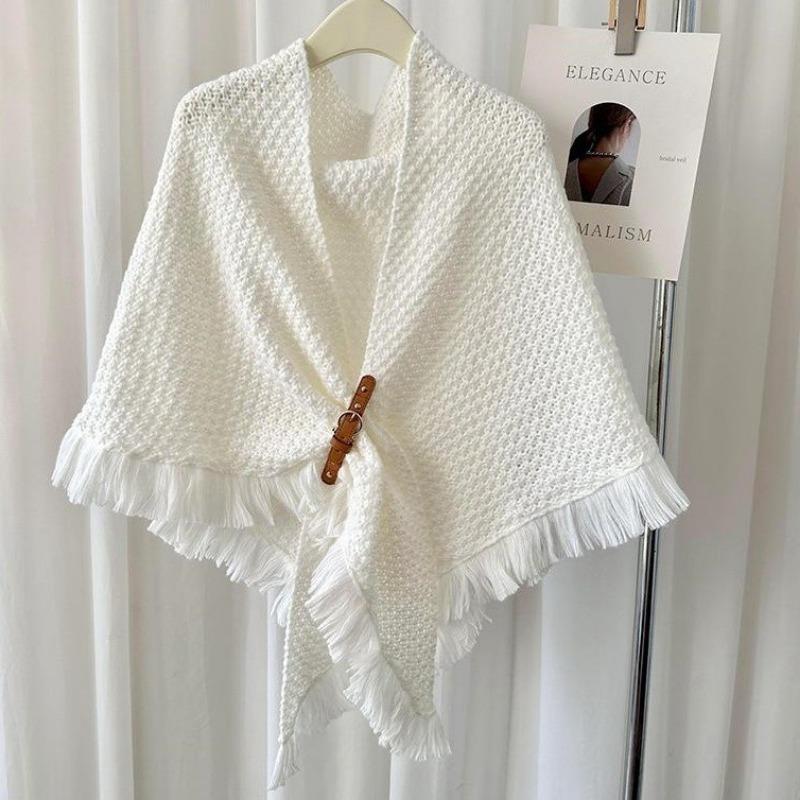 Elegant Triangular Shawl Scarf For Women Spring Autumn Winter