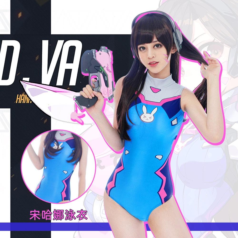 D.vacoscosplay Women's D.vacos Cosplay Swimsuit Overwatch Swimwear Bodysuit