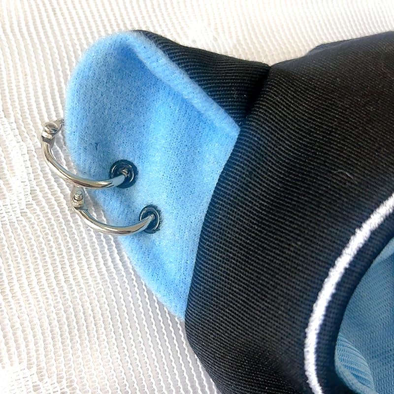 Cyberpunk Jersey mit Katzenohren [für 10cm Puppe] Blaues Plüschtier [Gebraucht]