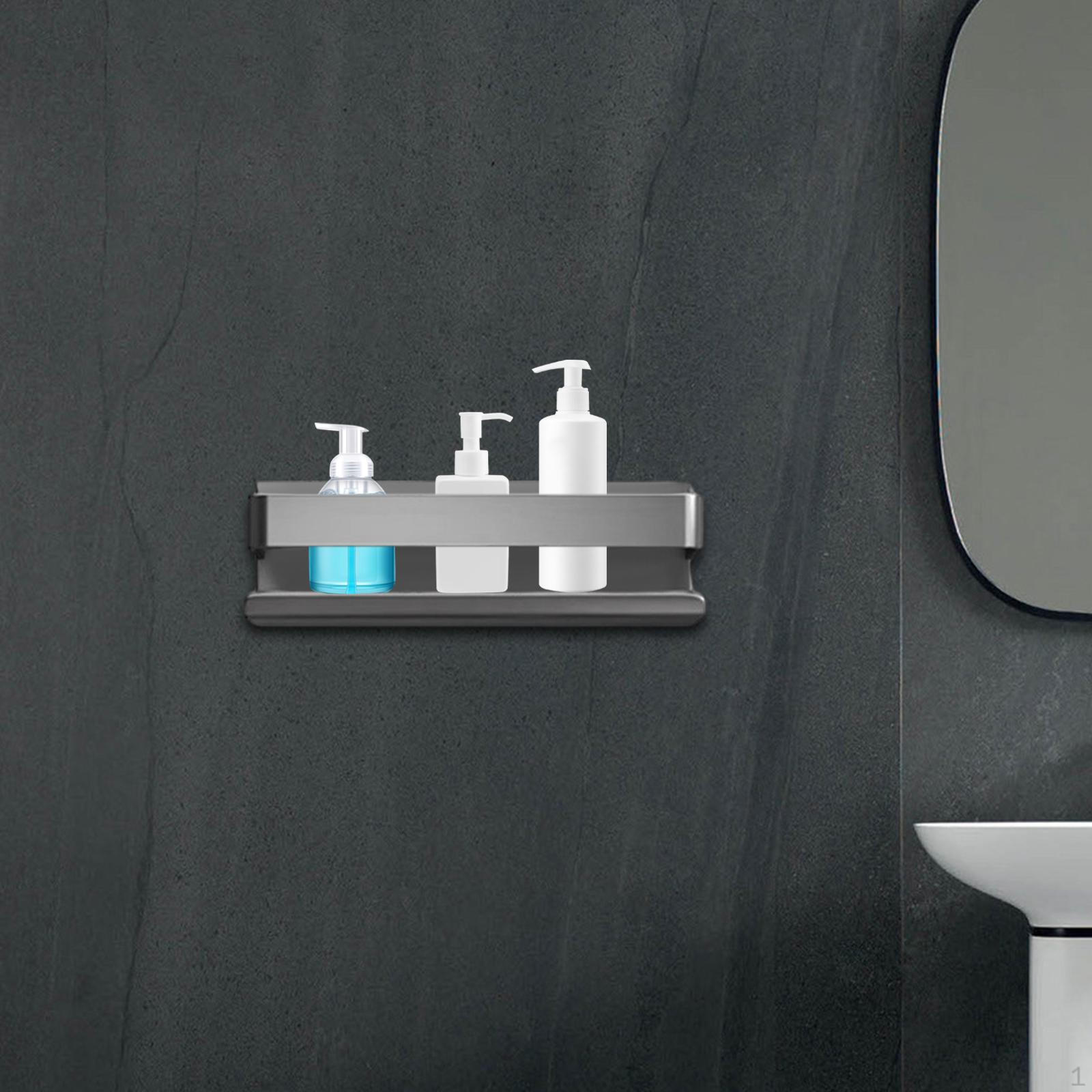 

Плавающие полки для ванной комнаты, стеллаж для хранения из нержавеющей стали, подвесной, нержавеющий, для домашней кухни