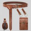 Adjustable Faux-Leather Cosplay Waist Belt Multifunctional with