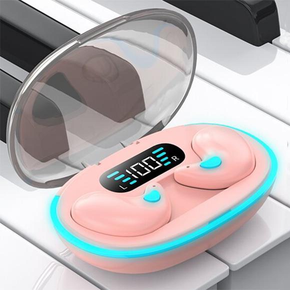 Invisible Sleep Wireless Earphones Mini Bluetooth 5.3 Headsets Hidden Earbuds with Charging Case  Noise Reduction HiFi Stereo Headphones