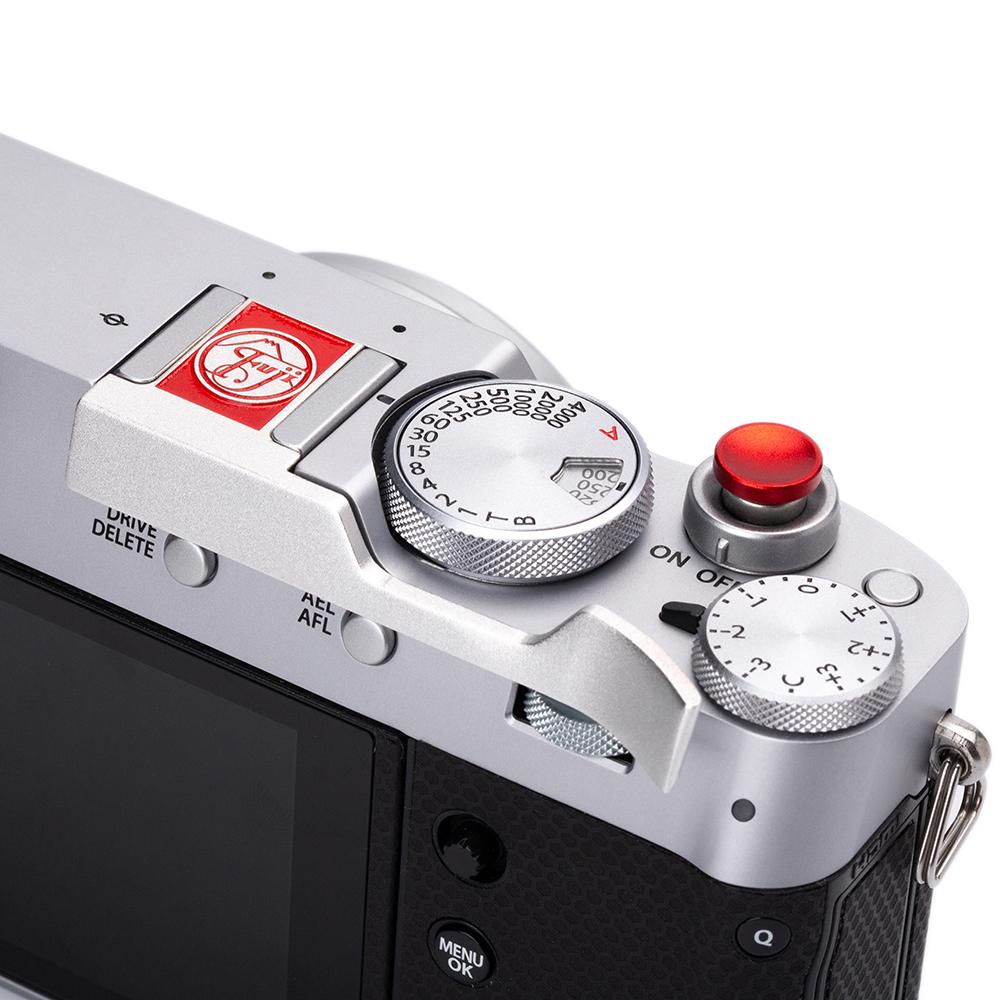 Metal Thumb Up Grip Shutter Button Kit Soft Release Button Hot Shoe Cover for Fuji X100V X100F X100T X100VI Camera Accessories