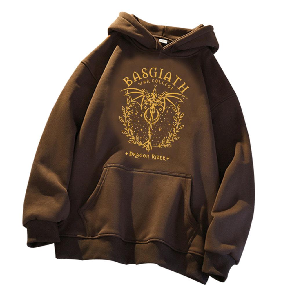 Basgiath War College Sweatshirt Fourth Wing Merch Dragon Rider Hoodie Unisex Pullover Tops Streetwear