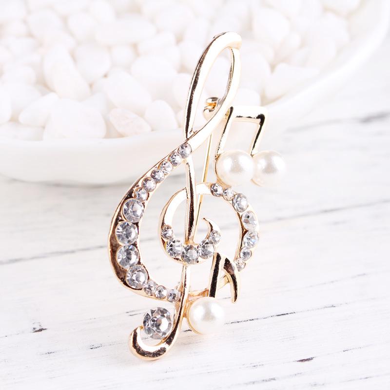 Spilla Corona di Perle e Strass di Cristallo Coreano - Spilla Versatile per Sciarpe da Donna con Spedizione Gratuita