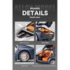 1/24 Bugatti Atlantic Luxus-Sportwagen Legierungsmodell, Simulierter Ton und Licht, Bemalte Innenausstattung, Restaurierte Details, Schreibtisch-Dekorationen