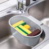 Kitchen Sink Waste Basket Utensil Hollow Drain Storage Rack Household Drainage Hanging Shelf