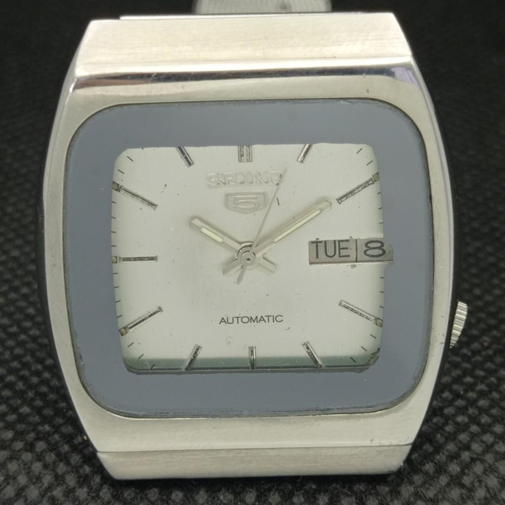 USED VINTAGE SEIKO 5 AUTO 7009A JAPAN MENS D/D ORIGINAL DIAL WATCH 602-a313595-2