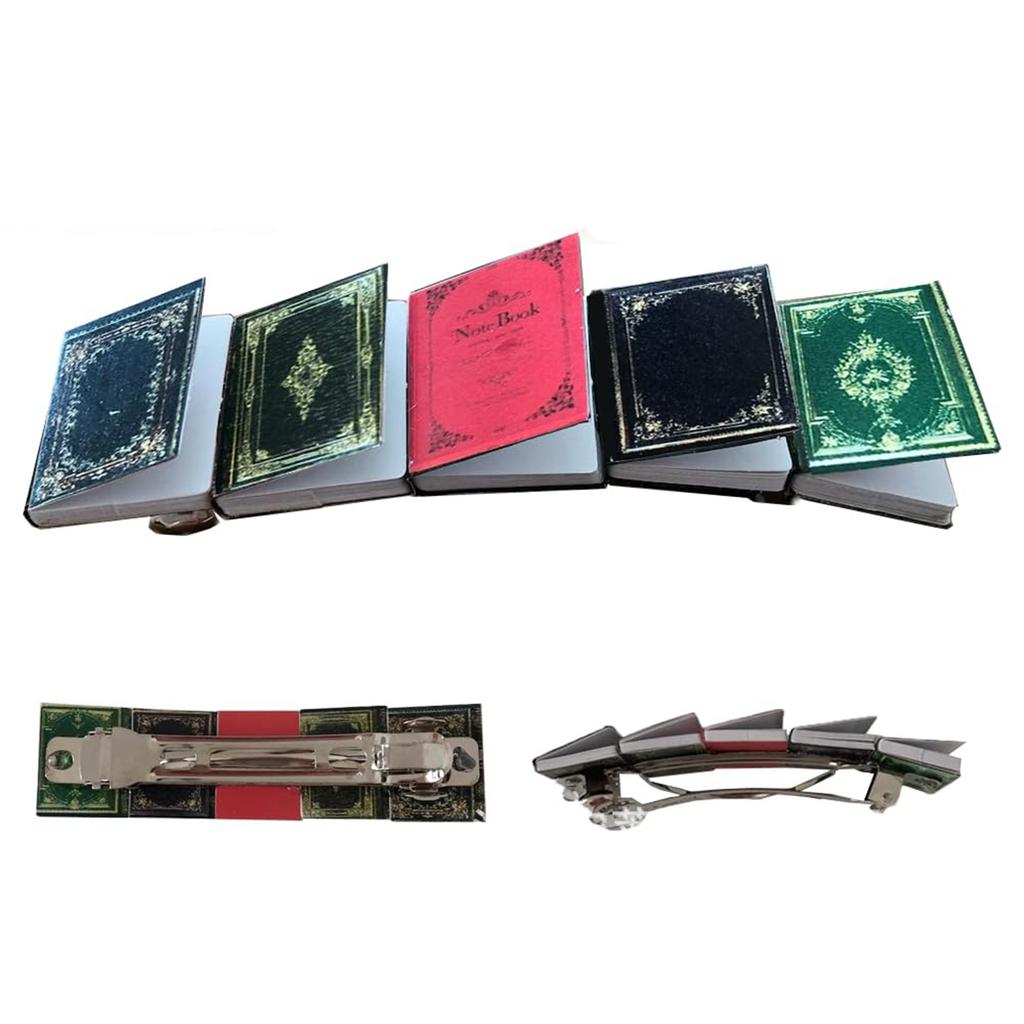Novelty Ancient Books Shape Hair Clip Carnival Photography Hairpin for Woman Girls Maillard Look Braids Taking Photo