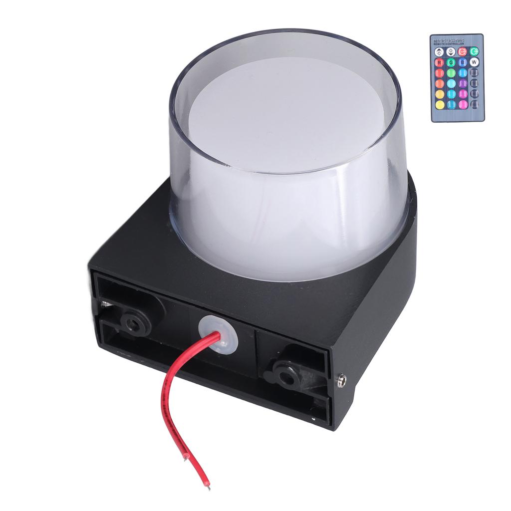 Outdoor Wall Sconce 5W RGB Remote Control LED Waterproof Wall Light for Bedroom Living Room Outdoor