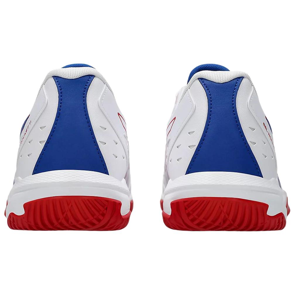 Asics Gel Rocket 11 Abriebfeste Low-Top Trainingsschuhe Herren Weiß Blaue Sneaker 1073A065-105