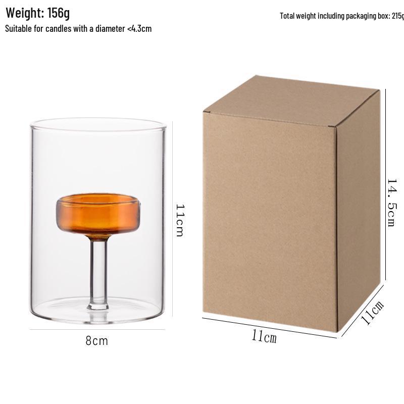 Nordic Glass Candlestick: European Light Luxury for Romantic Dinners