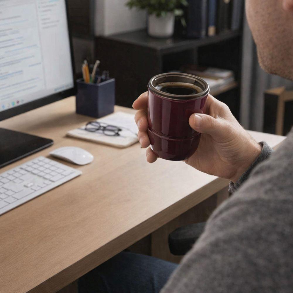 Leak Proof Coffee Cup Stainless Steel Vacuum Cup Beverages Cup Travel Mug  Office