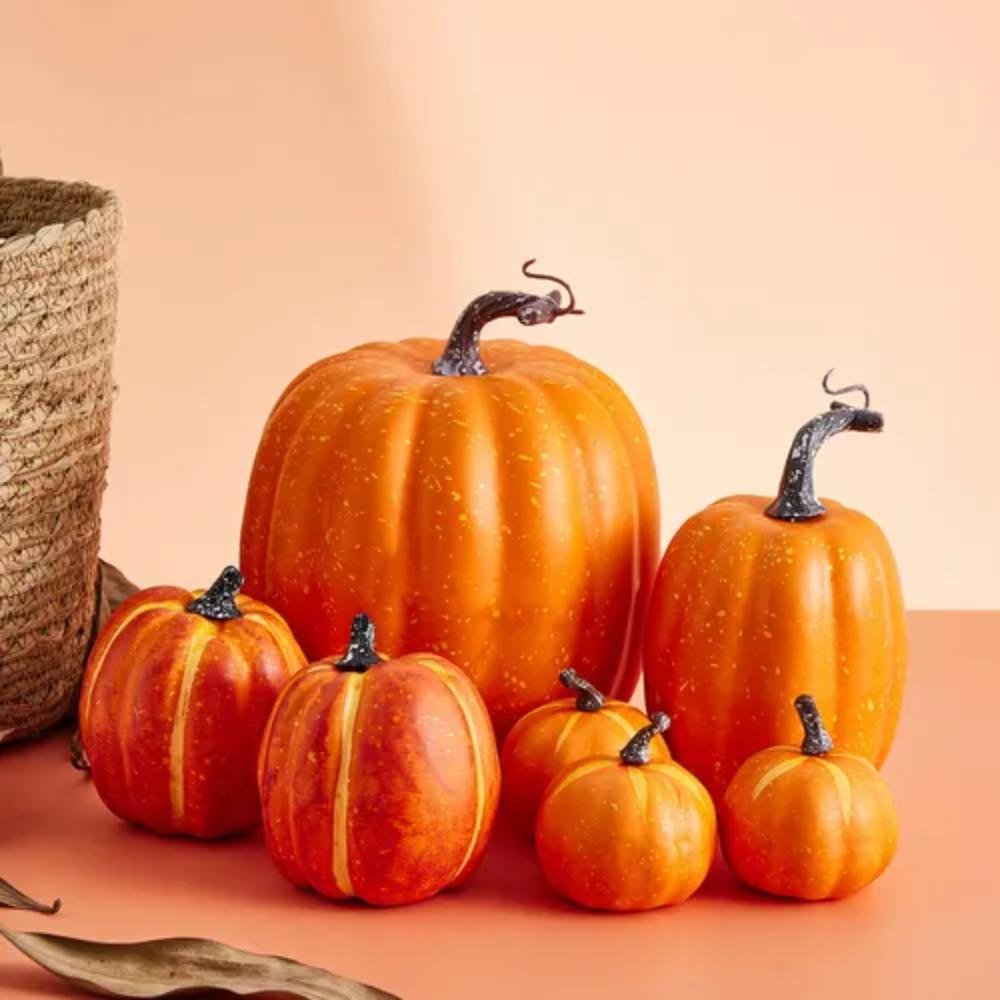 Realistic Simulation Pumpkin Resin Artificial Pumpkins DIY   Halloween Decoration