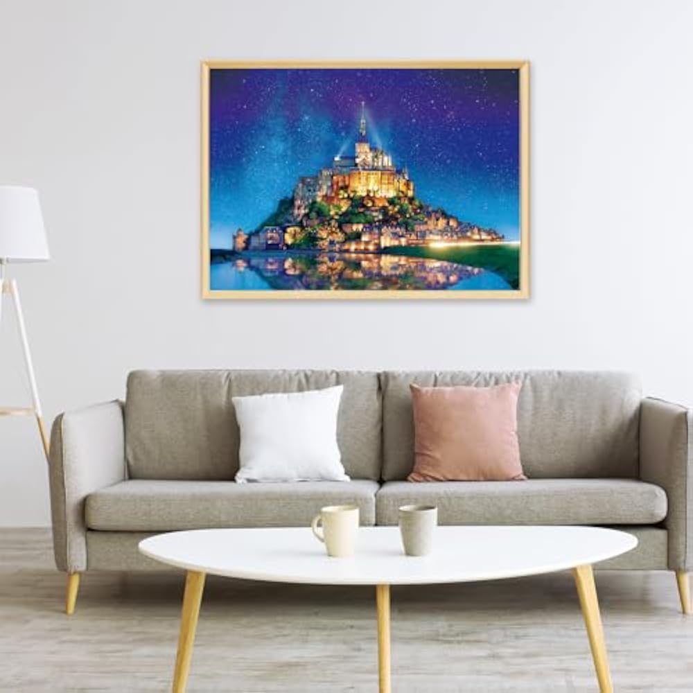 Epoch 3000 Small Piece Jigsaw Puzzle Overseas Scenery World Scenery Starry Sky Mont Saint Michel ...