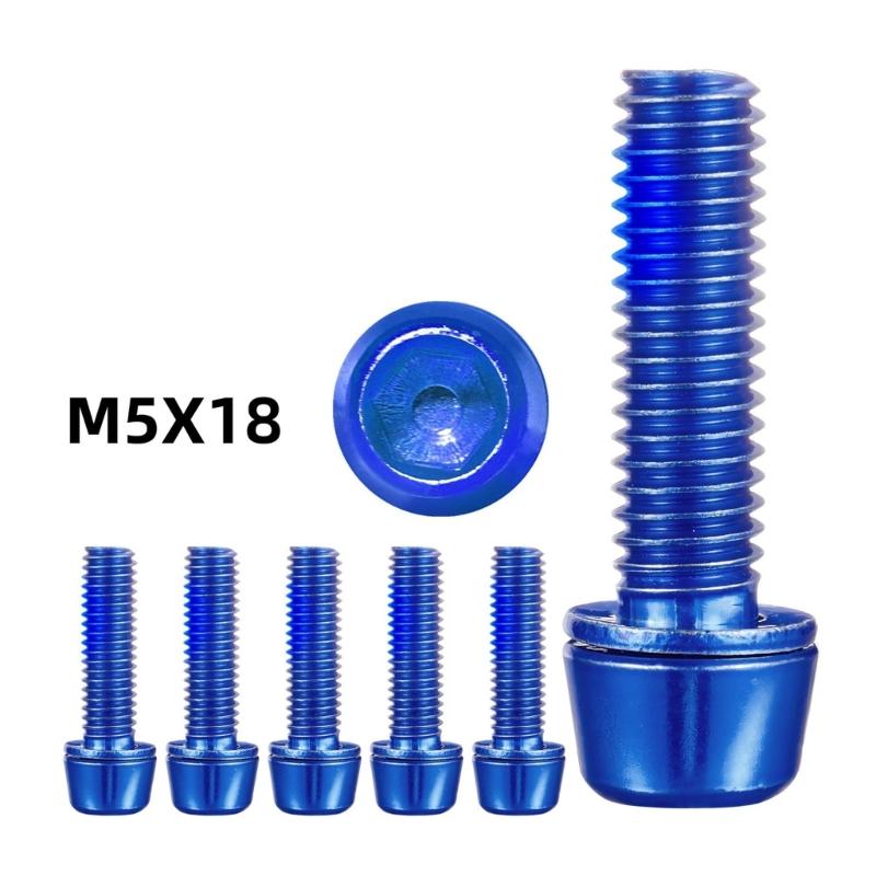 6pcs Multifunctional Bike Disc Brake Pad Bolts Fixing Screws Cycling Accessory for Cycling Maintenance
