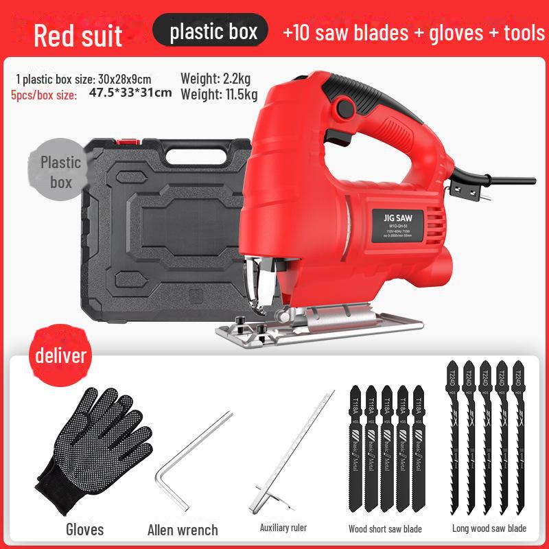 Electric Curve Saw: Portable Multi-Function Woodworking Tool for Manual or Powered Cutting