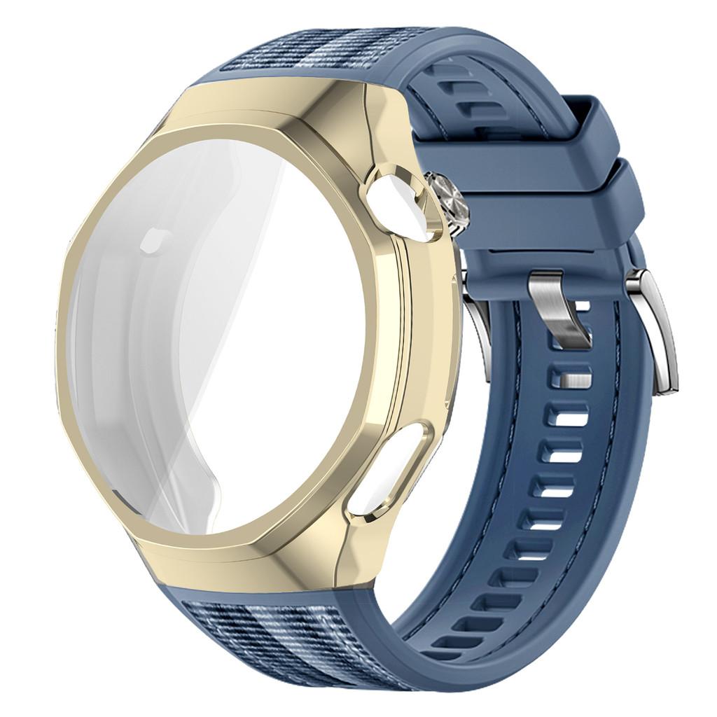 TPU Soft Case+Silicone Sport Woven Bracelet Band With TPU Protector Bumper Shell Cover For Huawei GT6 Pro 46mm