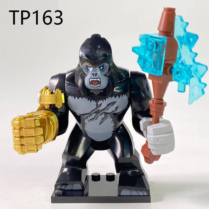 King Kong Gokila Kids Anime Figurine Superhero Building Blocks Kid Gift Assembling Toy Model Mini Movies Characters Figurine Bricks