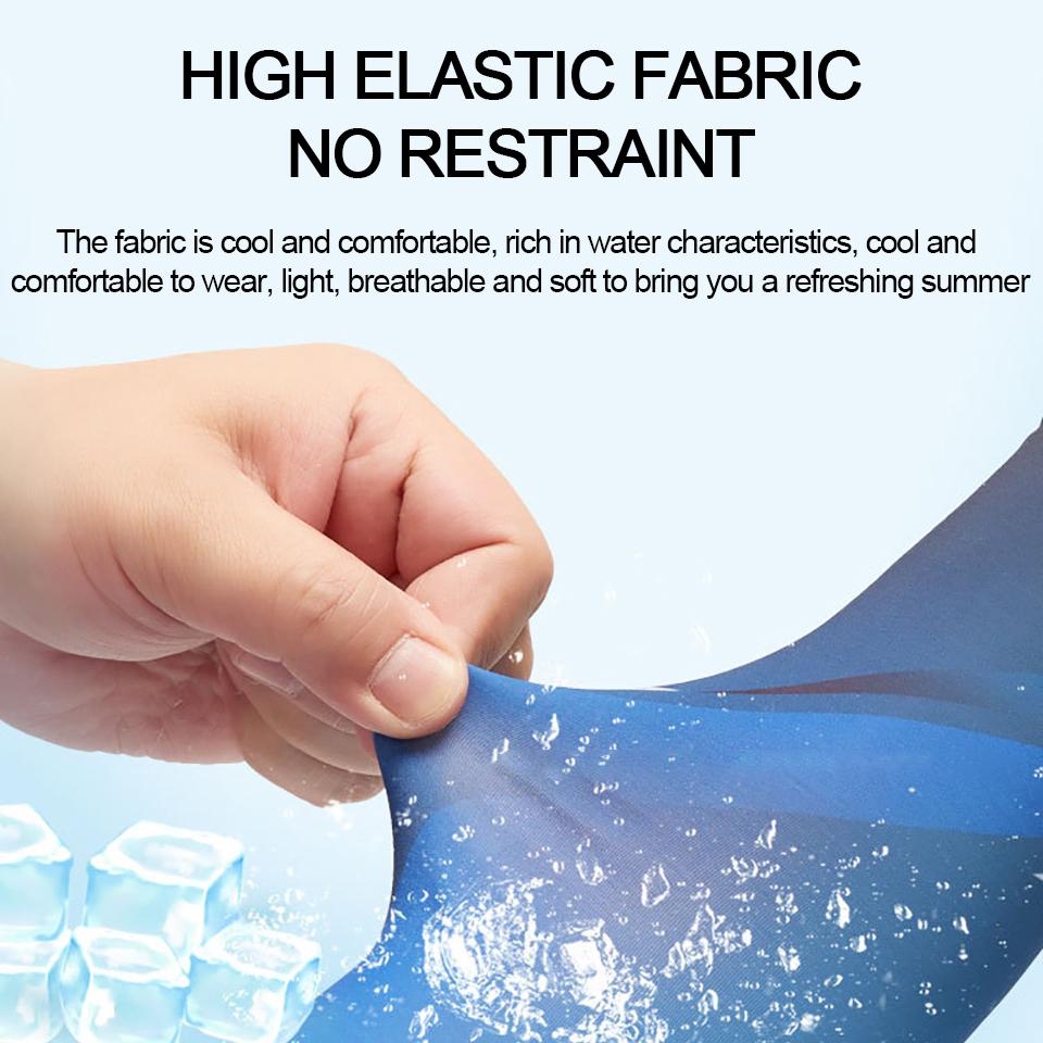 Ice Silk Sleeve Cover Arm Protection Sun Protection Sleeve Cover Outdoor Driving Mountaineering Riding Fishing Ice Sleeve