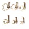 42pcs 6 Sizes Double Wire Hose Clamps Pipe Clip w/Screws Bolt Tight Fitting Kit