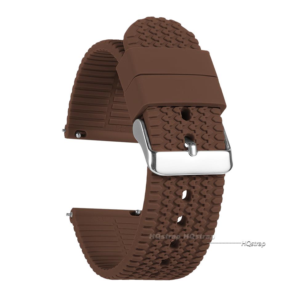 

Quick Release Rubber Watch Strap Premium Silicone Watch Band 18mm 20mm 22mm 24mm Watch Strap Wrist Belt Replacement Watchband 18mm&steel buckle