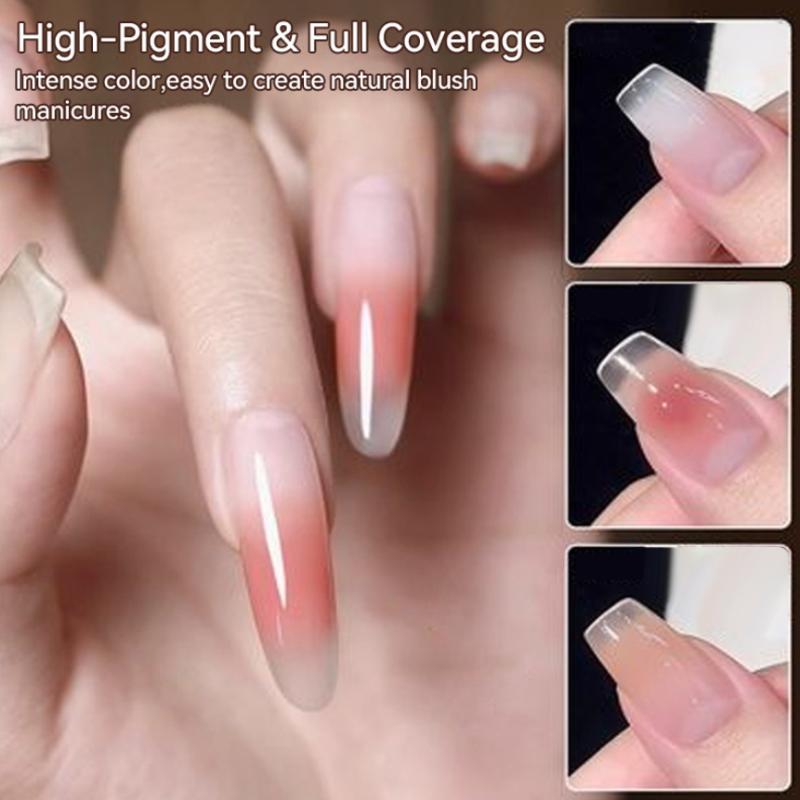 Palette Pittura Gel Gradiente 9 Colori con Mini Spugnetta Set Pennelli in Silicone Smalto Gel per Unghie French Ombre per Manicure Pigmentata