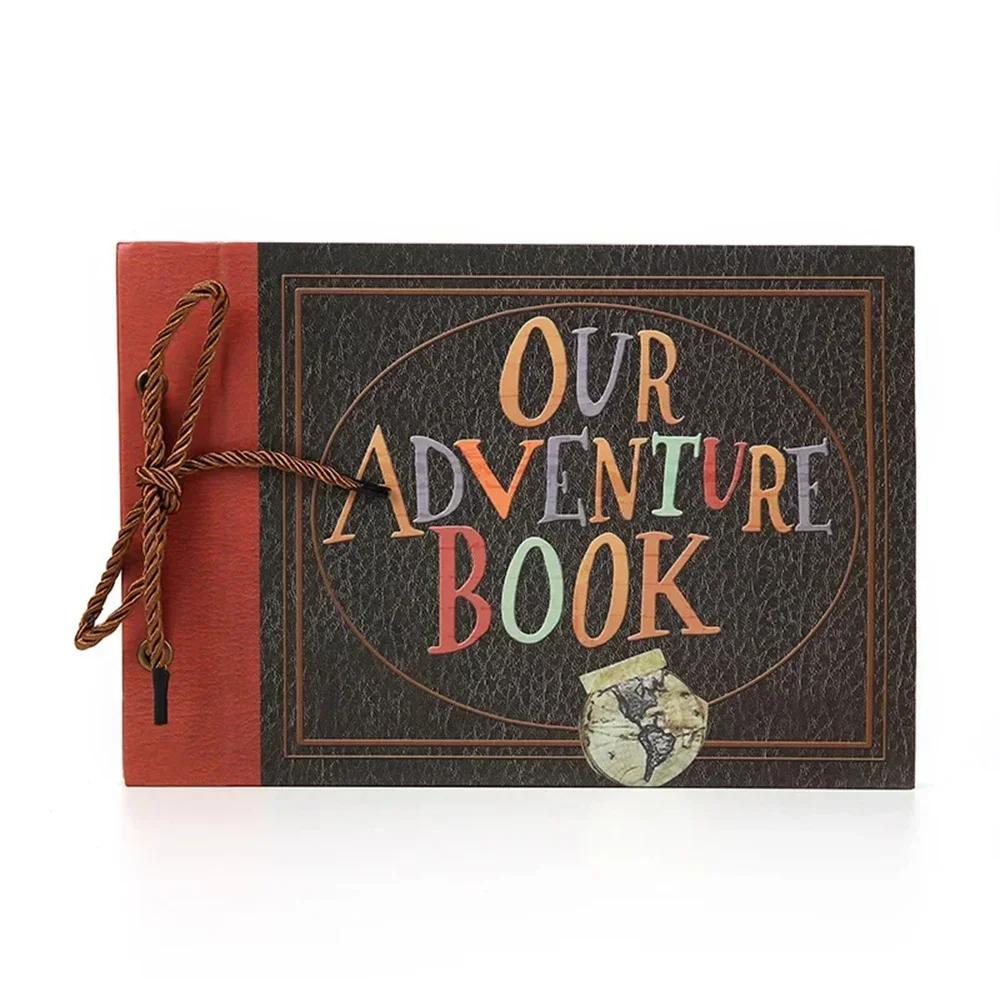 

Handcrafted Scrapbook Adventure Book - DIY Lanyard Photo Album Adventure Book Album Paste-Style Creative Vintage Photo Album