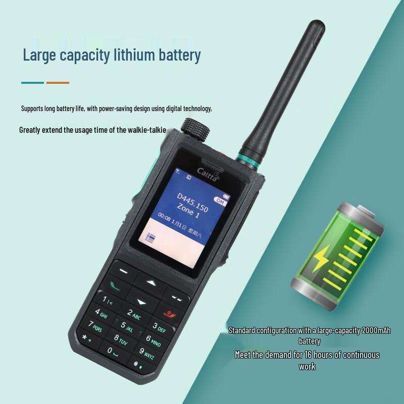 Caltta PH890 U(1) Encrypted Professional PDT Digital Walkie-Talkie (CN Version)