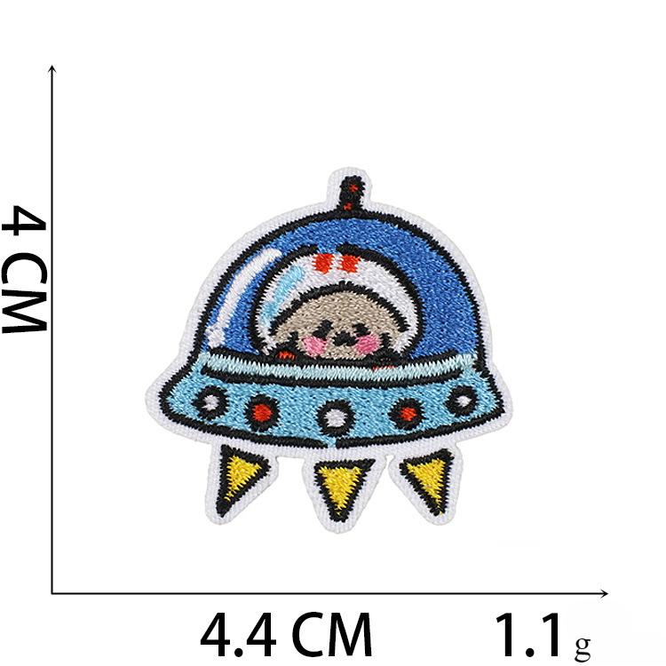 1 Stück Astronauten-Stil, Reparatur-Kleidung, Heimdekoration, Stickerei-Patches