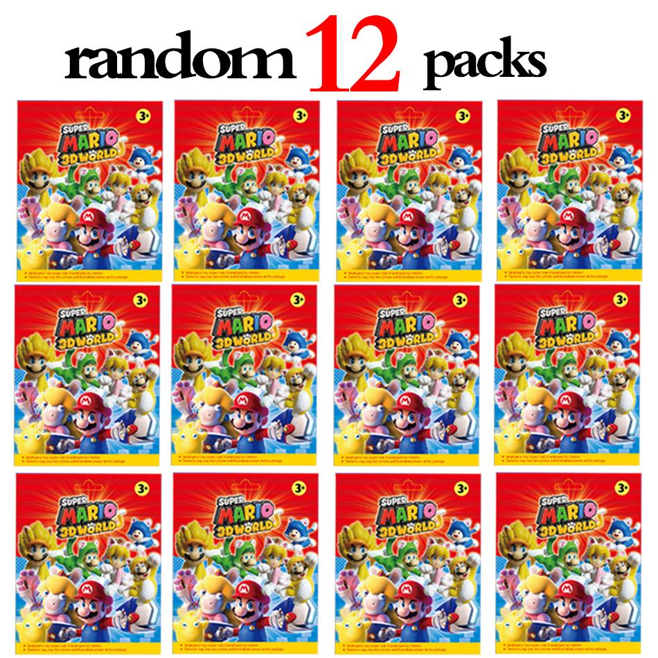 Super Mario Anime Mario Luigi Blind Box Mini Character Handmade PVC Model Ornament Super Mario Blind Box Surprise Birthday Gift